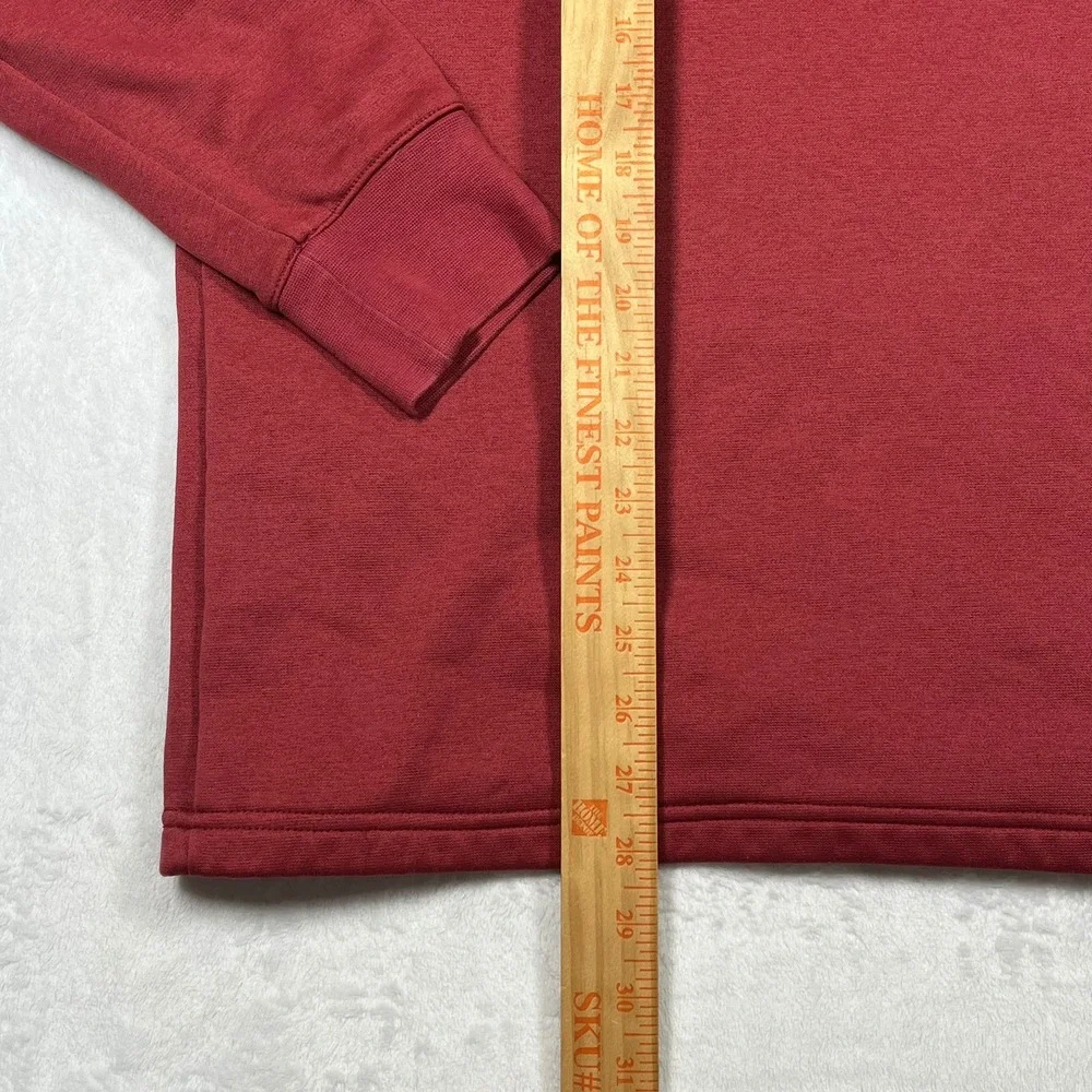 Jordan Oklahoma Sooners Sweatshirt Mens Large Crimson Therma-Fit Side Zip CZ5241